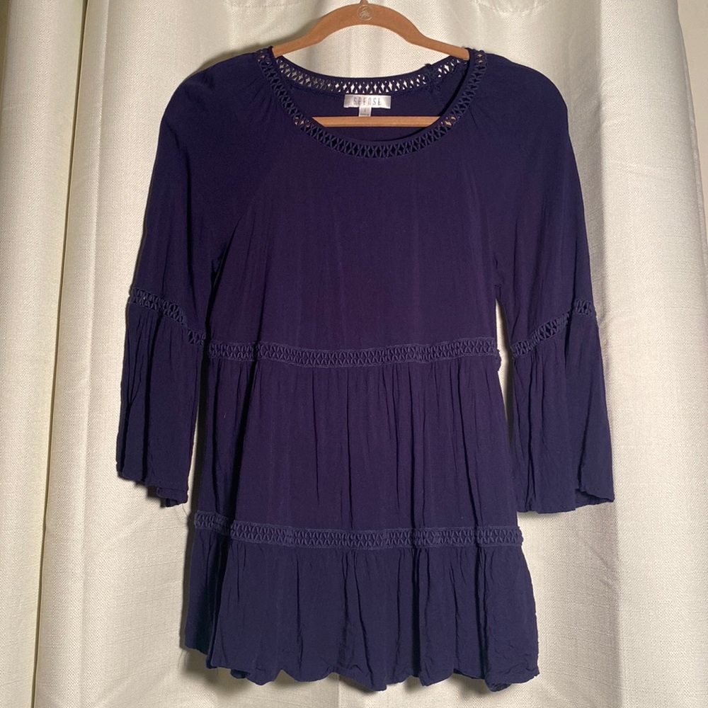Spence Bell Sleeve Tiered Tunic